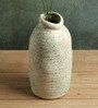 (1Pc) Green Ceramic Flower Vase For Living Room Decor