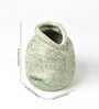 (1Pc) Green Ceramic Flower Pot For Living Room Decor