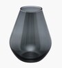Black Glass Flower Vase