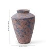 (1Pc) Pink & Blue Terracotta Decorative Vase For Living Room Decor