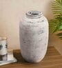 (1Pc) Pink & Grey Terracotta Decorative Vase For Living Room Decor
