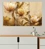 Flowers Multicolour Canvas (Set of 3) Art Panels