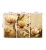Flowers Multicolour Canvas (Set of 3) Art Panels