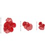 Red Flowers Metal Wall Art