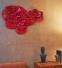Red Flowers Metal Wall Art
