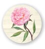 Pink Flower On Wooden Pallets Wall Plate