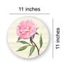Pink Flower On Wooden Pallets Wall Plate
