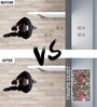 Flowers PVC 16x24 Inches Anti Skid Door Mat
