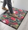 Flowers PVC 18x30 Inches Anti Skid Door Mat