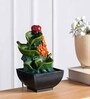 Flowing Leaf Indoor Table Fountain (Green & Beige)