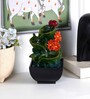 Flowing Leaf Indoor Table Fountain (Green & Beige)