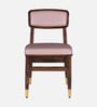 Floyd Sheesham Wood 6 Seater Dining Set with Tinted Glass Top In Provincial Teak Finish