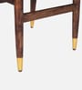 Floyd Sheesham Wood 6 Seater Dining Set with Tinted Glass Top In Provincial Teak Finish