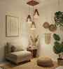 Flue Brown Solid Wood Cluster Hanging Lights