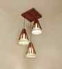 Flue Brown Solid Wood Cluster Hanging Lights