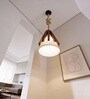 Flue Brown Solid Wood Single Hanging Light