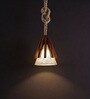 Flue Brown Solid Wood Single Hanging Light