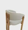 Flute Wooden 4 Seater Dining Table Set In Honey Gold Finish