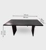 Flute Wooden 6 Seater Dining Table Set In Brown Finish