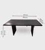 Flute Wooden 6 Seater Dining Table Set In Brown Finish