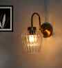 Fluted Clear Down Tulip Shape Wall Light