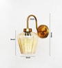 Fluted Gold Down Tulip Wall Light
