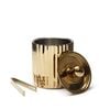 Fluted Gold Stainless Steel Ice Bucket