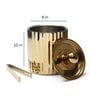 Fluted Gold Stainless Steel Ice Bucket