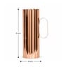 Rose Gold Fluted Jug