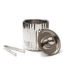 Fluted Silver Stainless Steel Ice Bucket