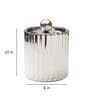 Fluted Silver Stainless Steel Ice Bucket