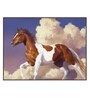 Fly Blue Canvas Framed Wildlife Art Print