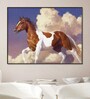Fly Blue Canvas Framed Wildlife Art Print