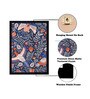 Flying Birds Texture Paper Framed Art Print 
