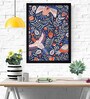Flying Birds Texture Paper Framed Art Print 