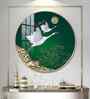 Flying Crane Acrylic Round Wall Art