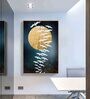 Flying Mood Bird Multicolour Engineered Wood Framed Canvas Wall Painting