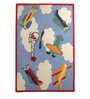 Multicolor Character Wool 3 ft x 5 ft Kids Carpet