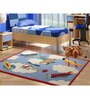 Multicolor Character Wool 3 ft x 5 ft Kids Carpet
