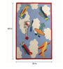 Multicolor Character Wool 3 ft x 5 ft Kids Carpet
