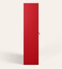 Flynn Textured 2-Door Metal Wardrobe in Carmine Red Finish