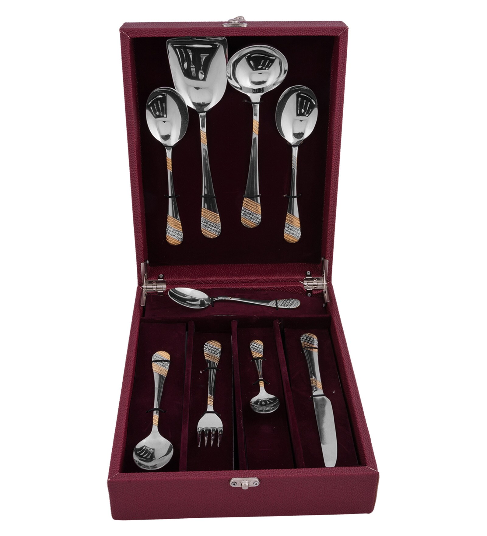 Buy FNS Celebration Stainless Steel 34piece Cutlery Set Online