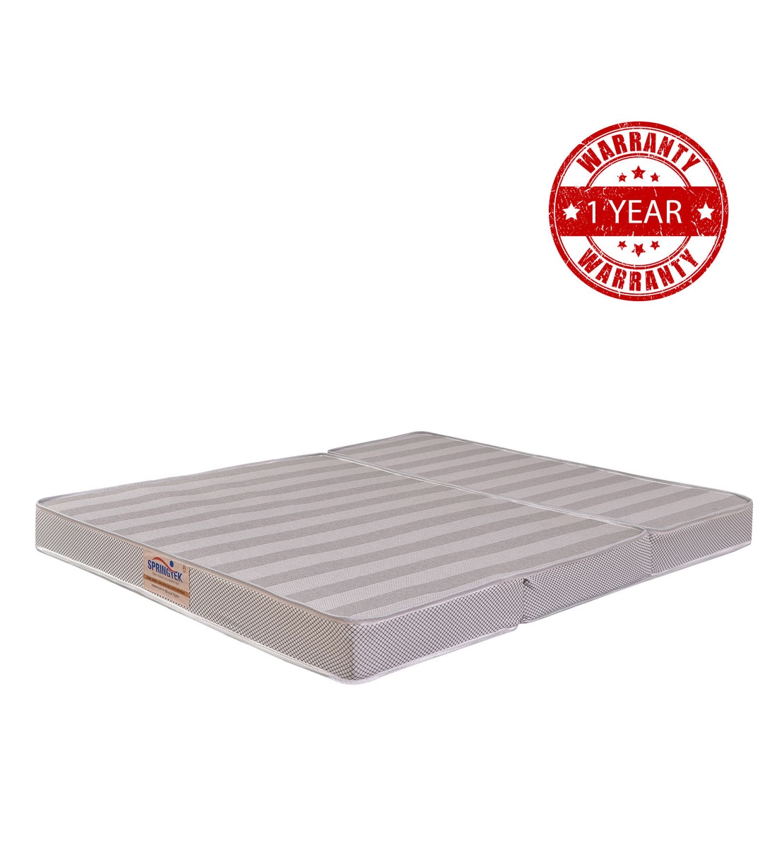 Buy Travelite TriFold (72x60) Foam 4 Inch Queen Size Foldable Mattress by Springtek Online