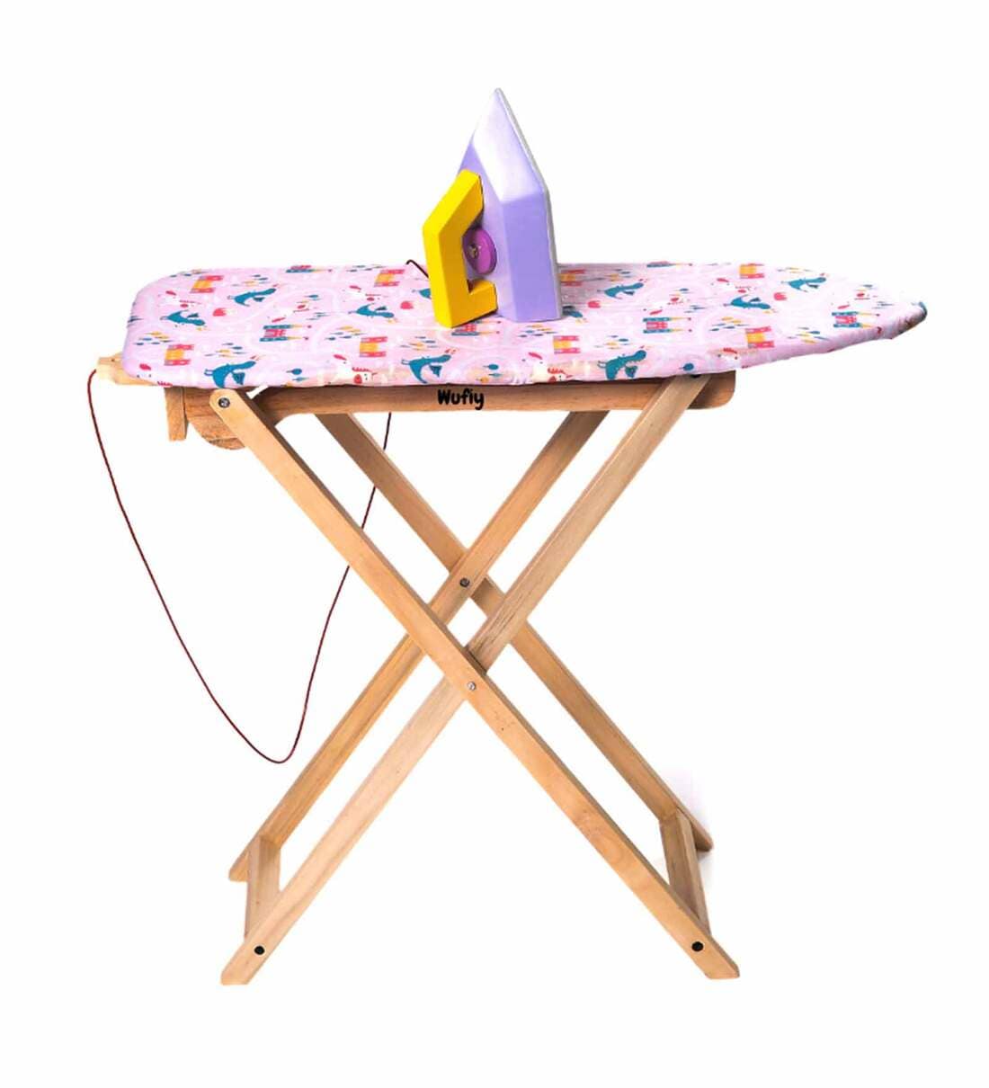Buy Foldable Ironing Board & Iron Set For Kids By Wufiy Online