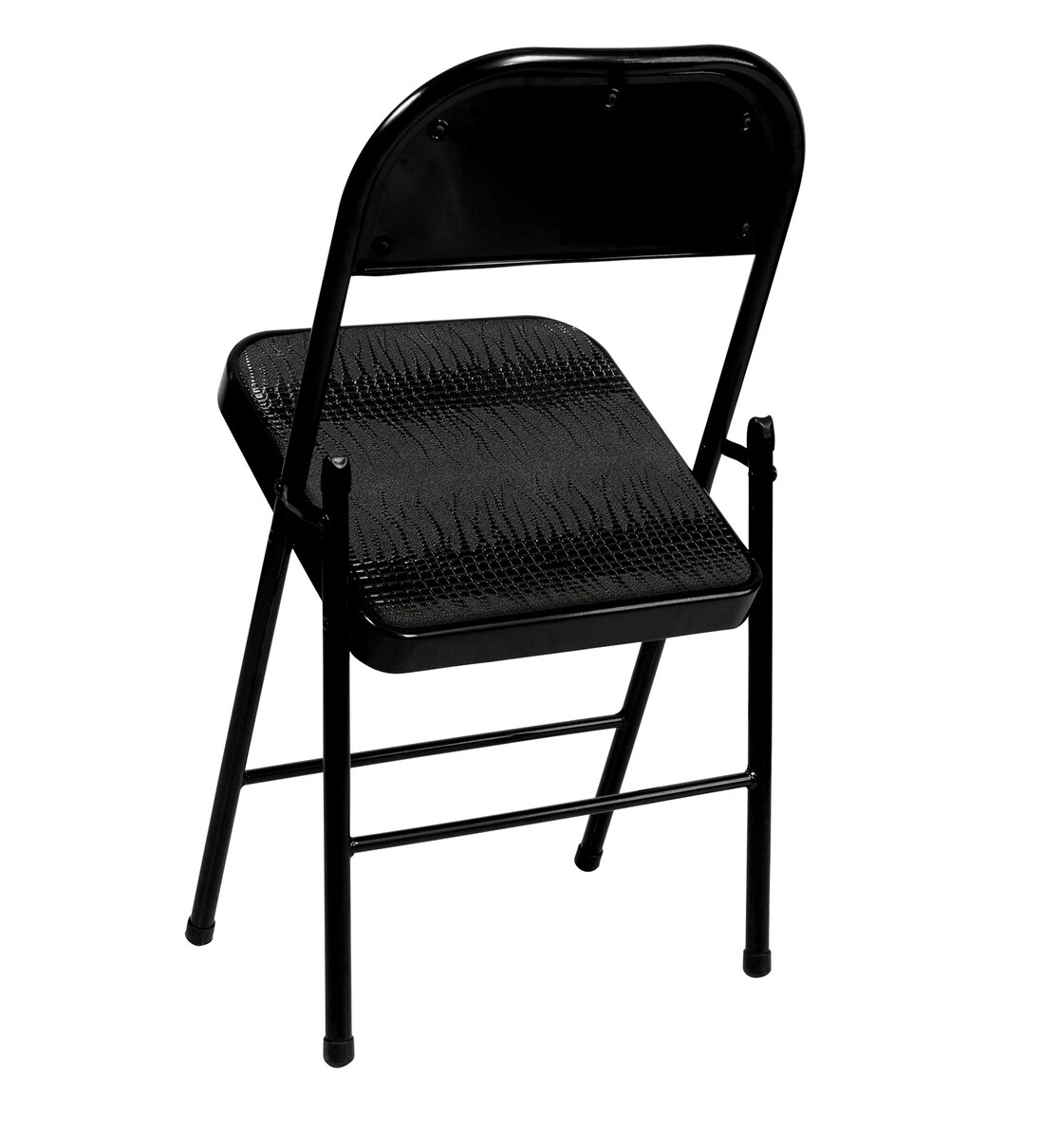 Buy Folding Metal Chair in Black Colour By Storyhome Online Metal