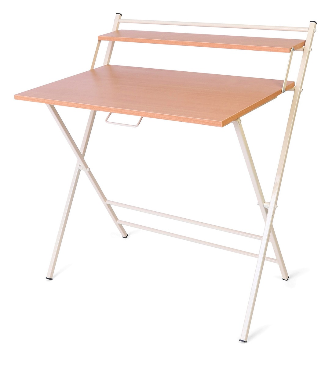 Buy Futura Folding Study Table in Steam Beech Finish by Woodware Online