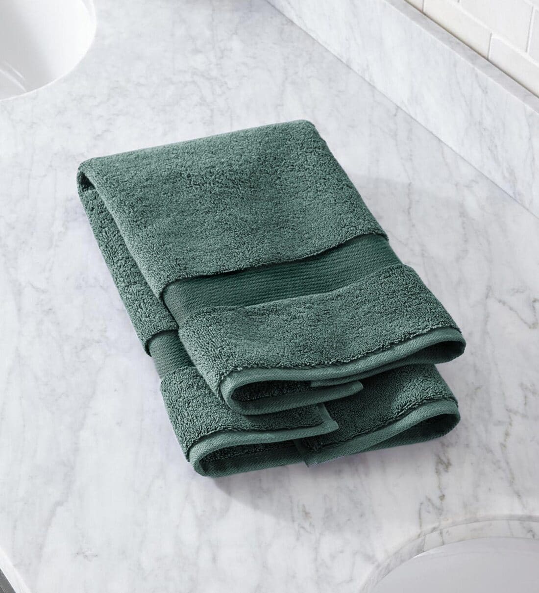 Forest green discount bath towel sets