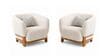 Forum Suede Upholstery 3+2+1+1 Sofa Set In Beige Color