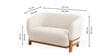Forum Suede Upholstery 3+2+1+1 Sofa Set In Beige Color