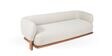 Forum  Beige Suede Upholstery  Sofa Set